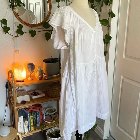 🦢🤍White Summer Cotton Dress🤍🦢 - Picture 3 of 10